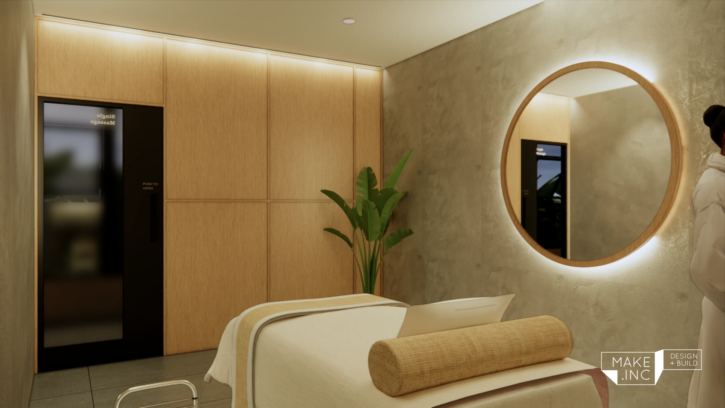 The luxury of a pause. architectural render
